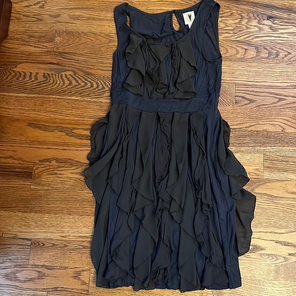 Anthropologie vintage ruffle dress